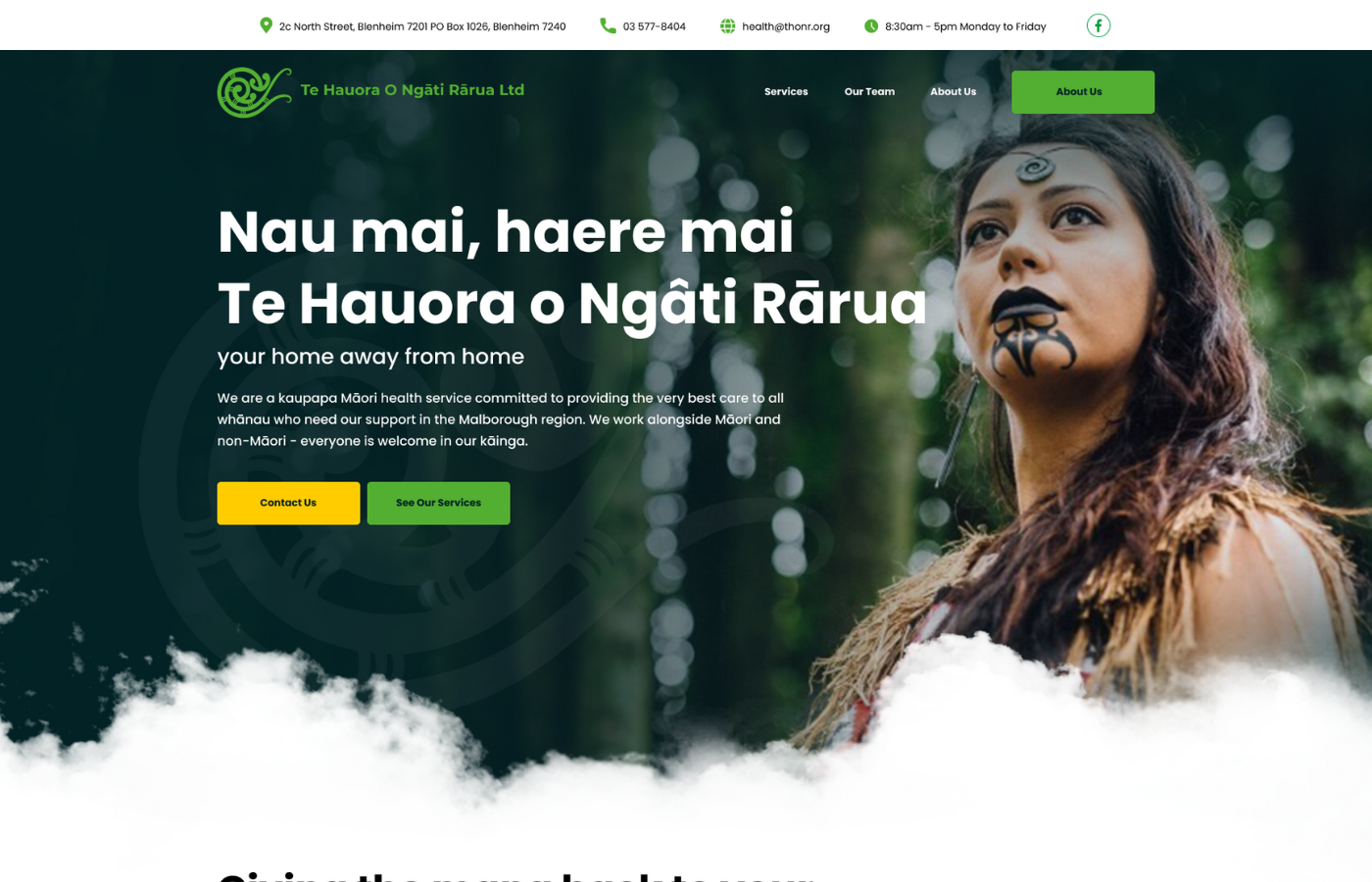 Te Hauora o Ngāti Rārua (THONR): Website Rebuild for a Kaupapa Māori Provider