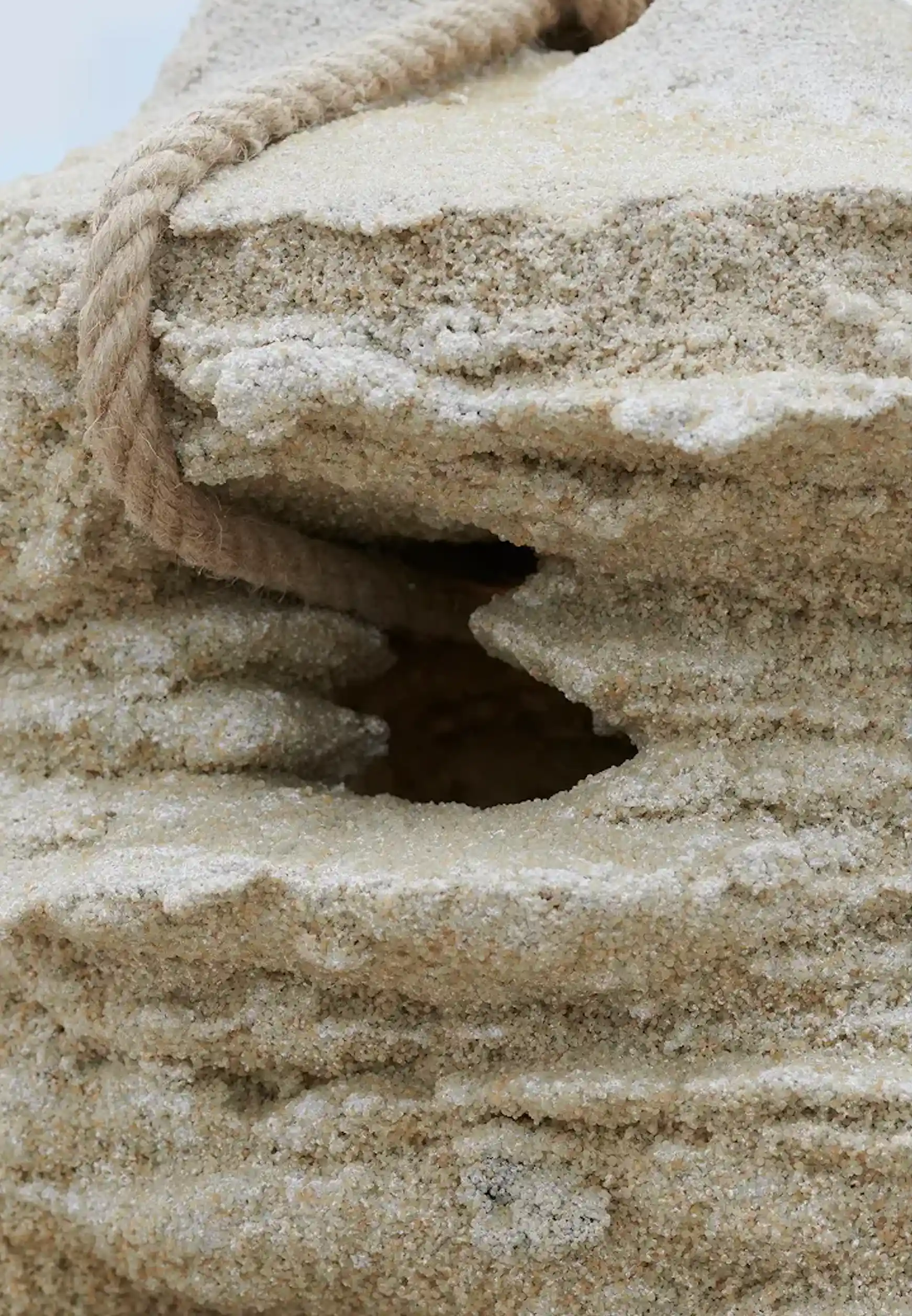 Detail of sand structure of one of the O/Create builds.