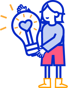 A person holding a light bulb in their hand.