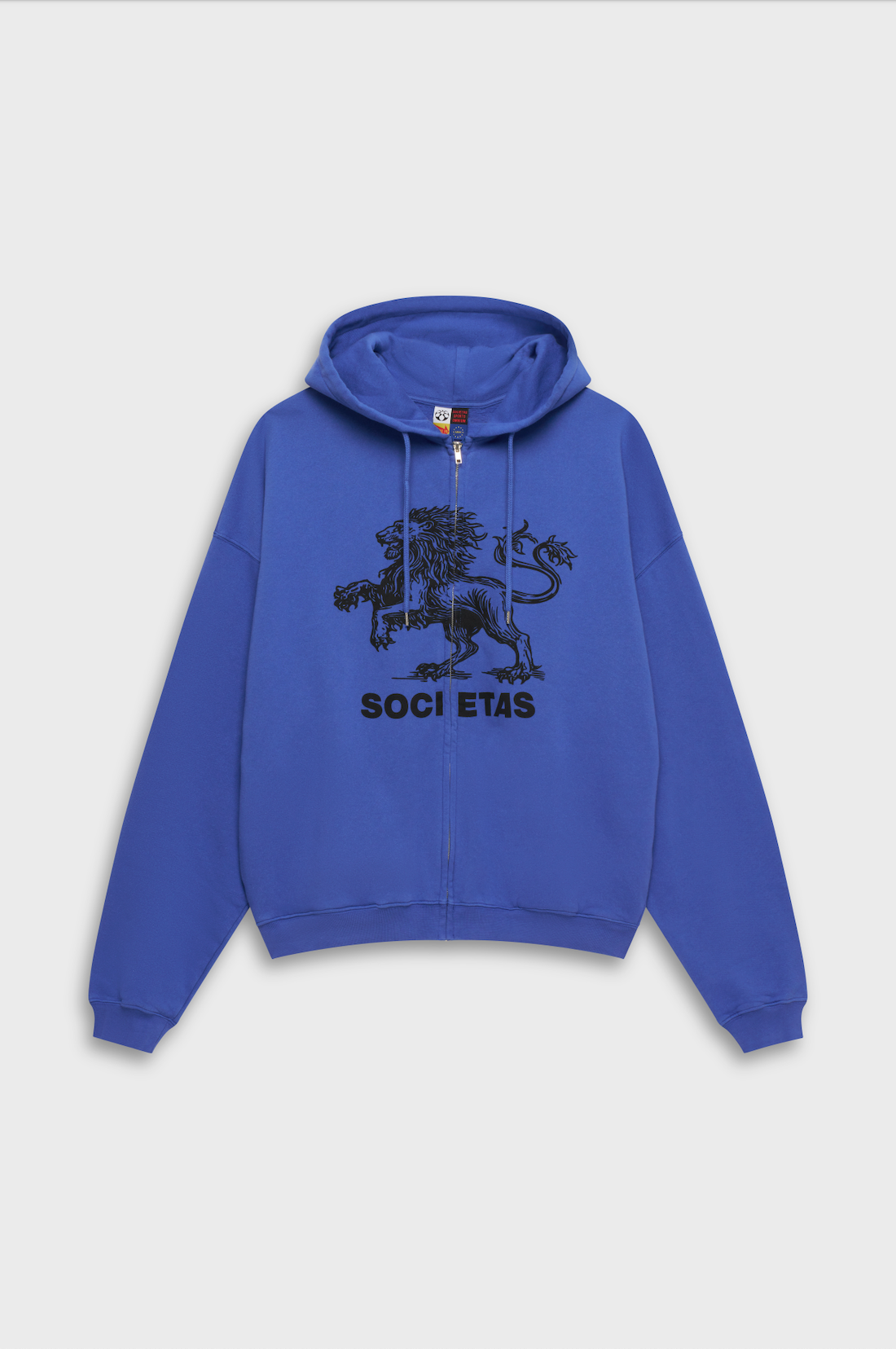 LION ZIP HOODIE - COBALT BLUE