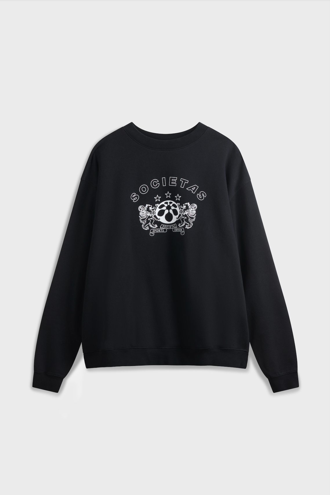 LION CREWECK - BLACK