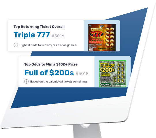 LottoPlays data image on computer screen 