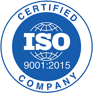 Certified ISO 9001:2015 accreditation
