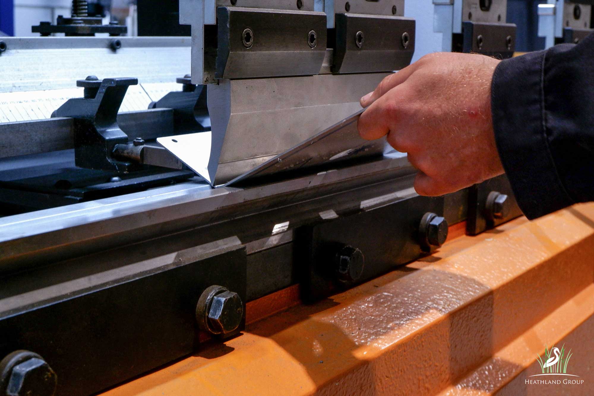 CNC Press Brake (sheet metal folding) process - East Anglian Fabrication by Heathland Group Ltd