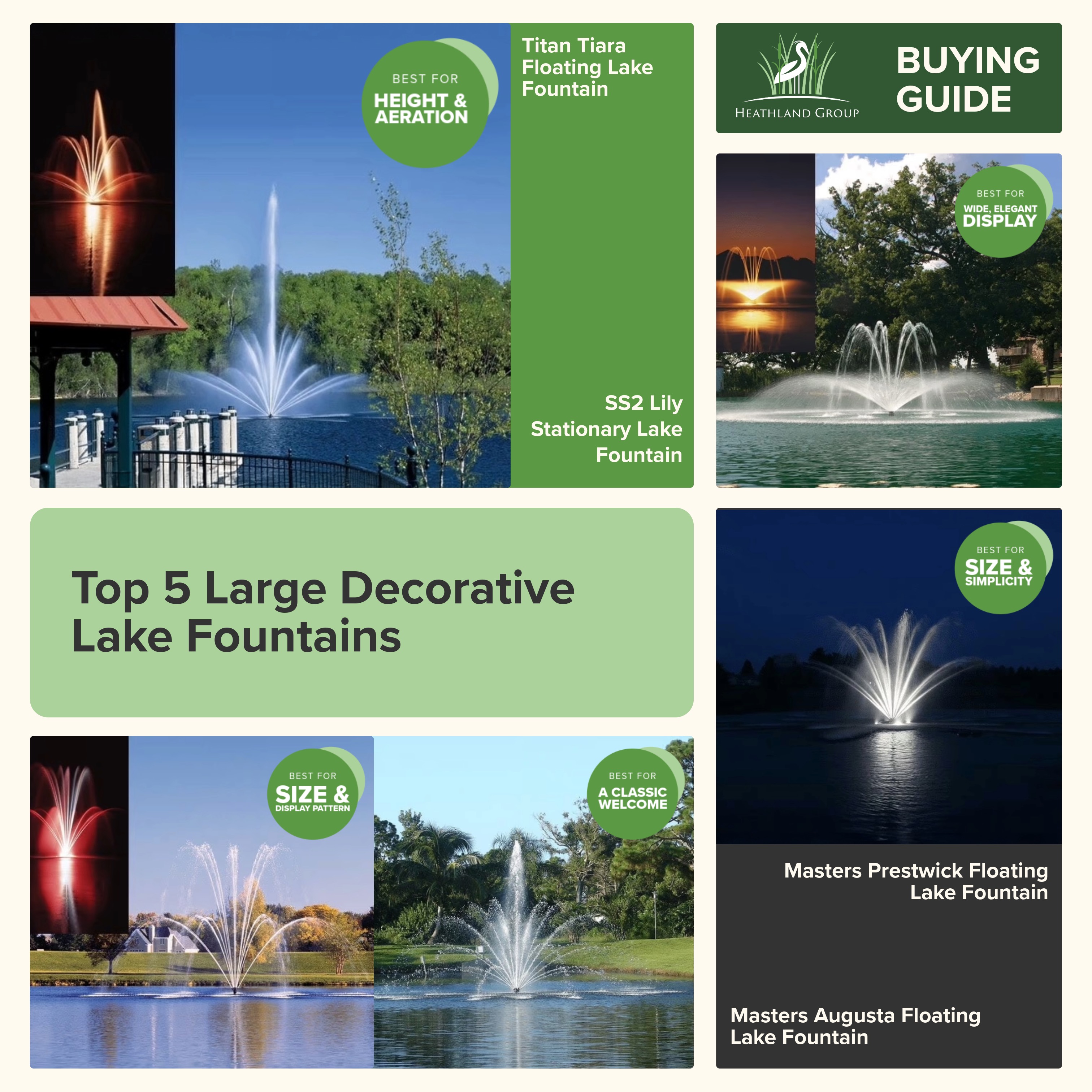 Top 5 Large Decorative Lake Fountains