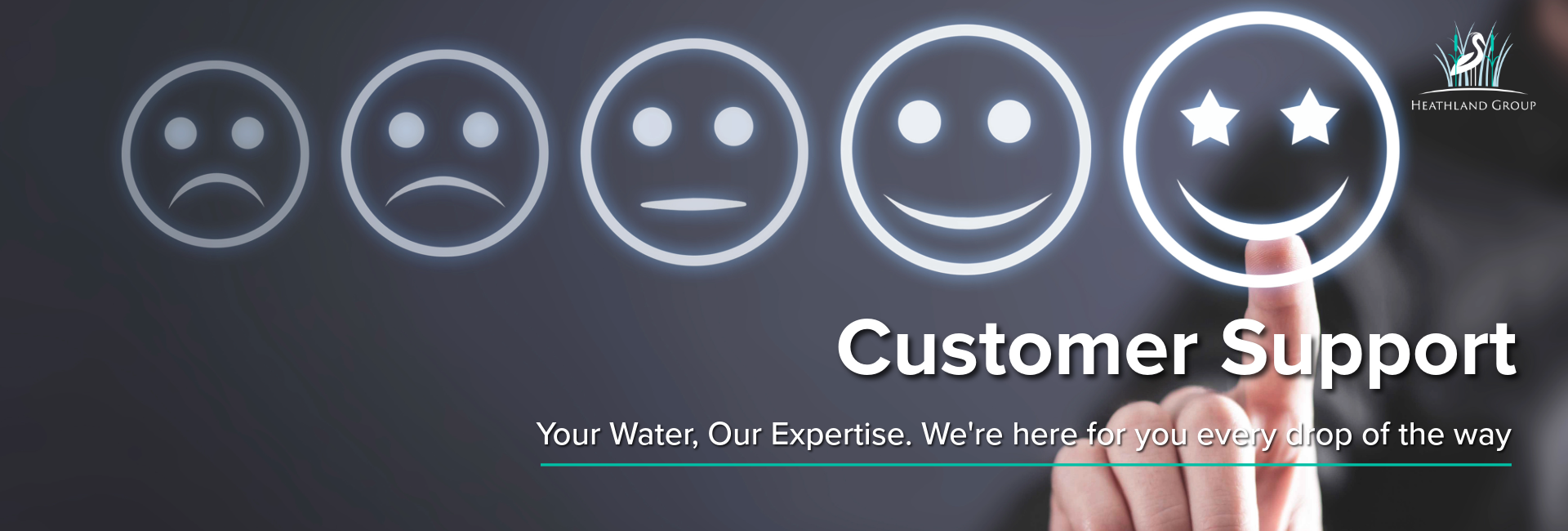Customer Support Banner Heathland Fountains and Aerators