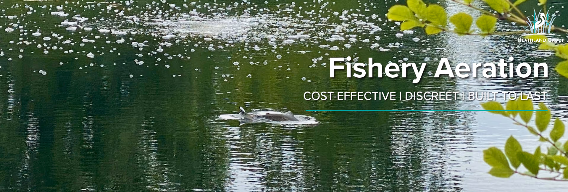 Fishery Aeration Banner Heathland Fountains and Aerators