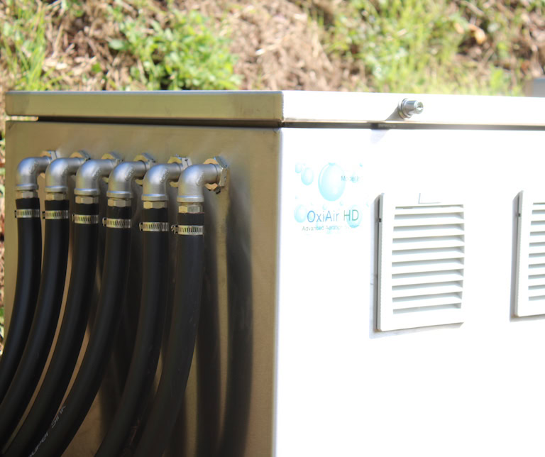 OxiAir HD diffused lake aerator by Heathland Group Limited