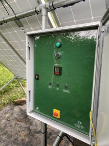 Solar Aerator SolarAir control panel, custom aeration system