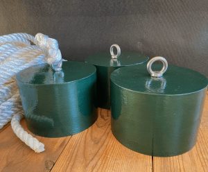 weighted mooring anchors