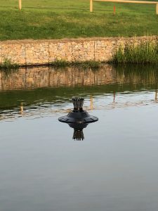 Cluster Arch floating pond fountain at Exeter Golf Club - Heathlands Fountains and Aerators Norfolk