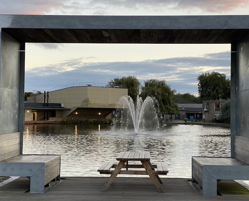 University of York fountain installed