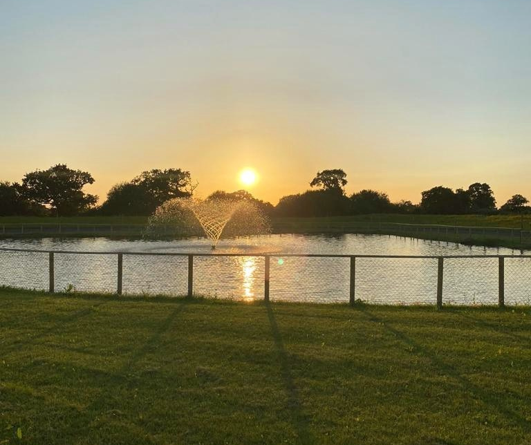 Fusion Aerating Fountain Installation at The Ice Cream Farm, Chester