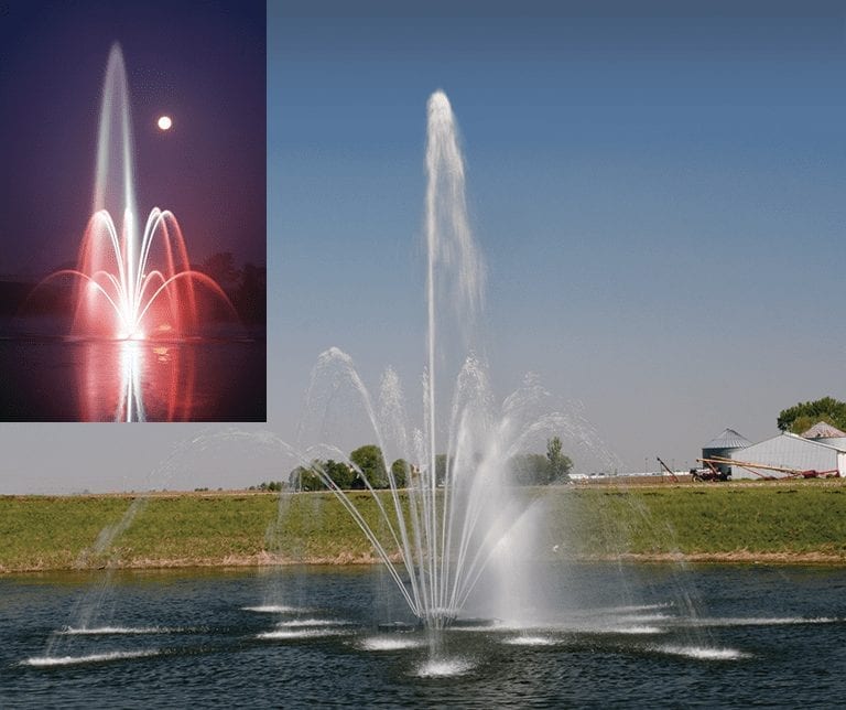 Titan Fleur De Lis Floating Lake Fountain Product Image