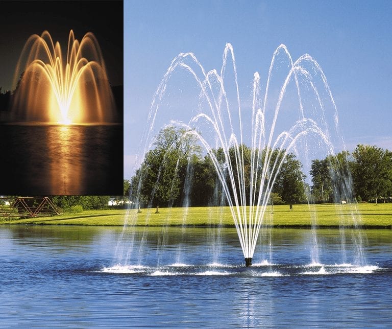 Titan Double Trellis Floating Lake Fountain Product Image