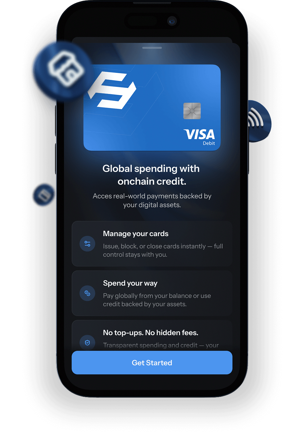 Mockup assets which emphasise Card clarity