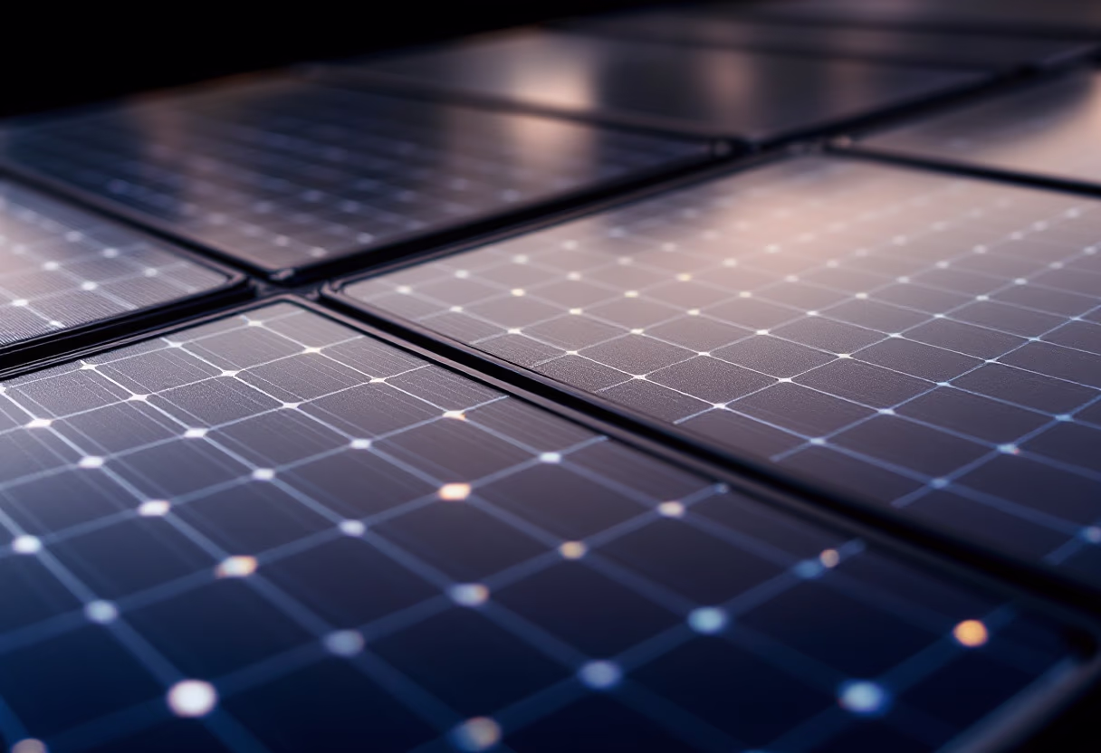 tech-integrated building with solar power