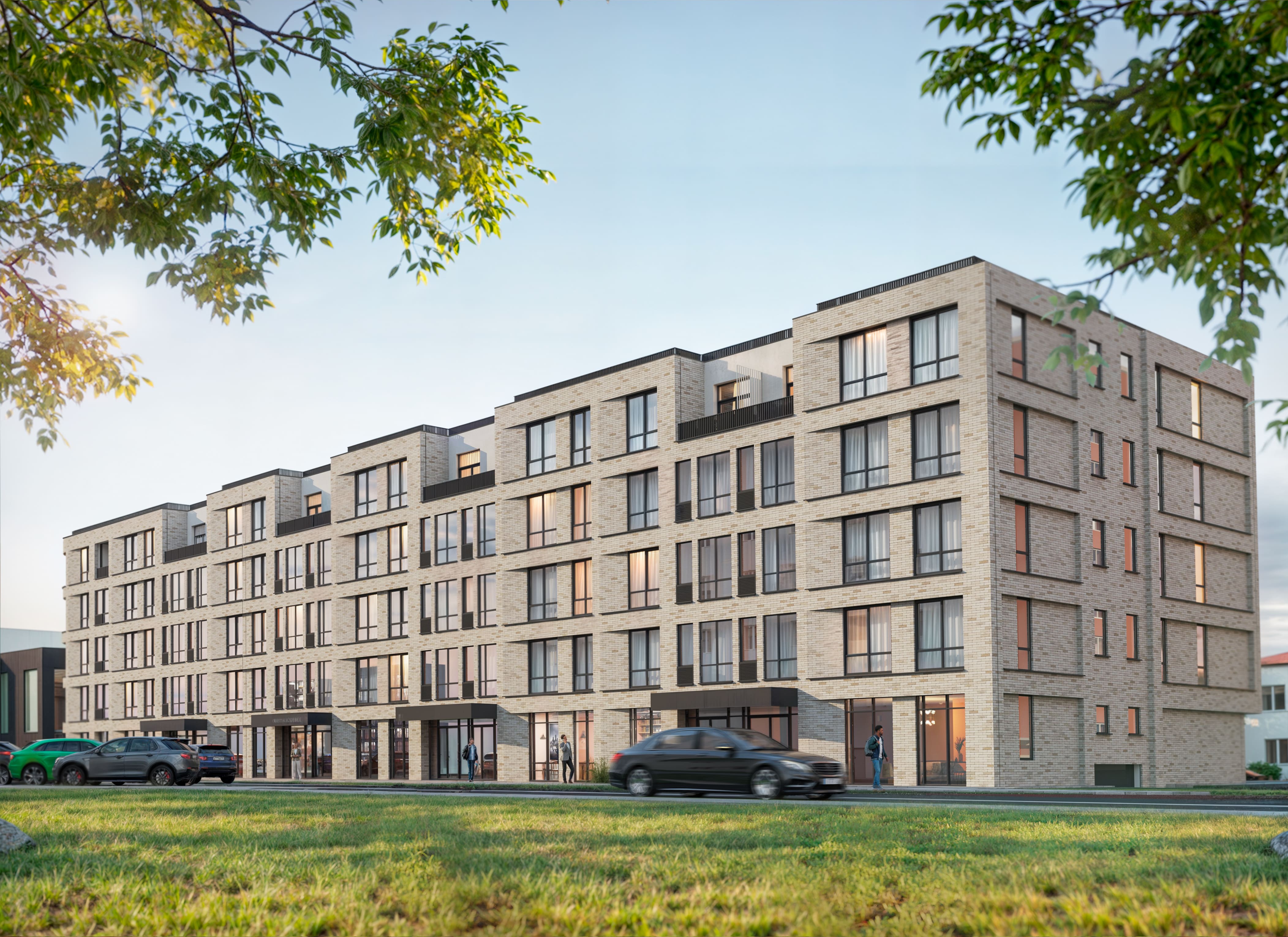 Рендер фасада здания