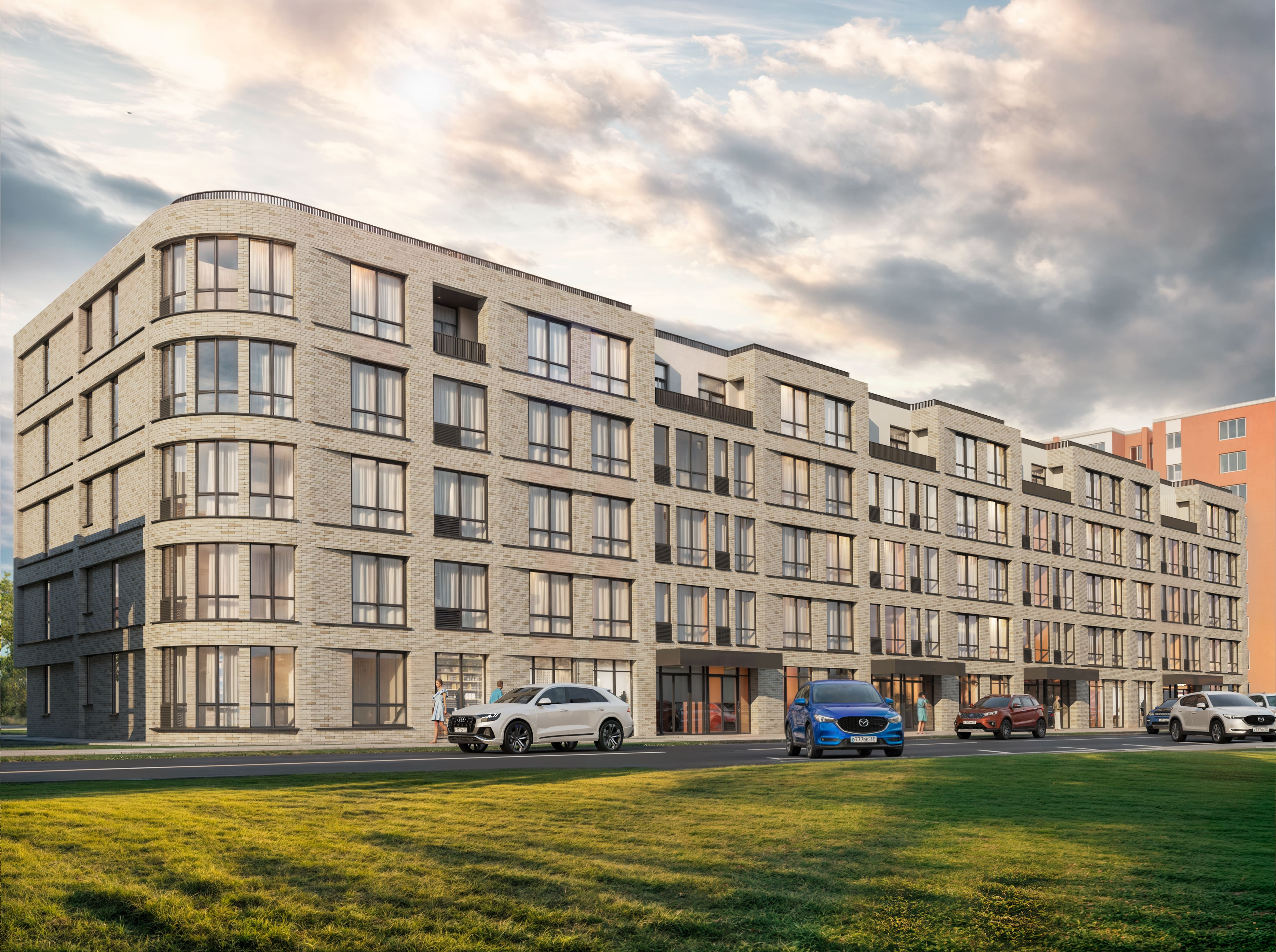 Рендер фасада здания