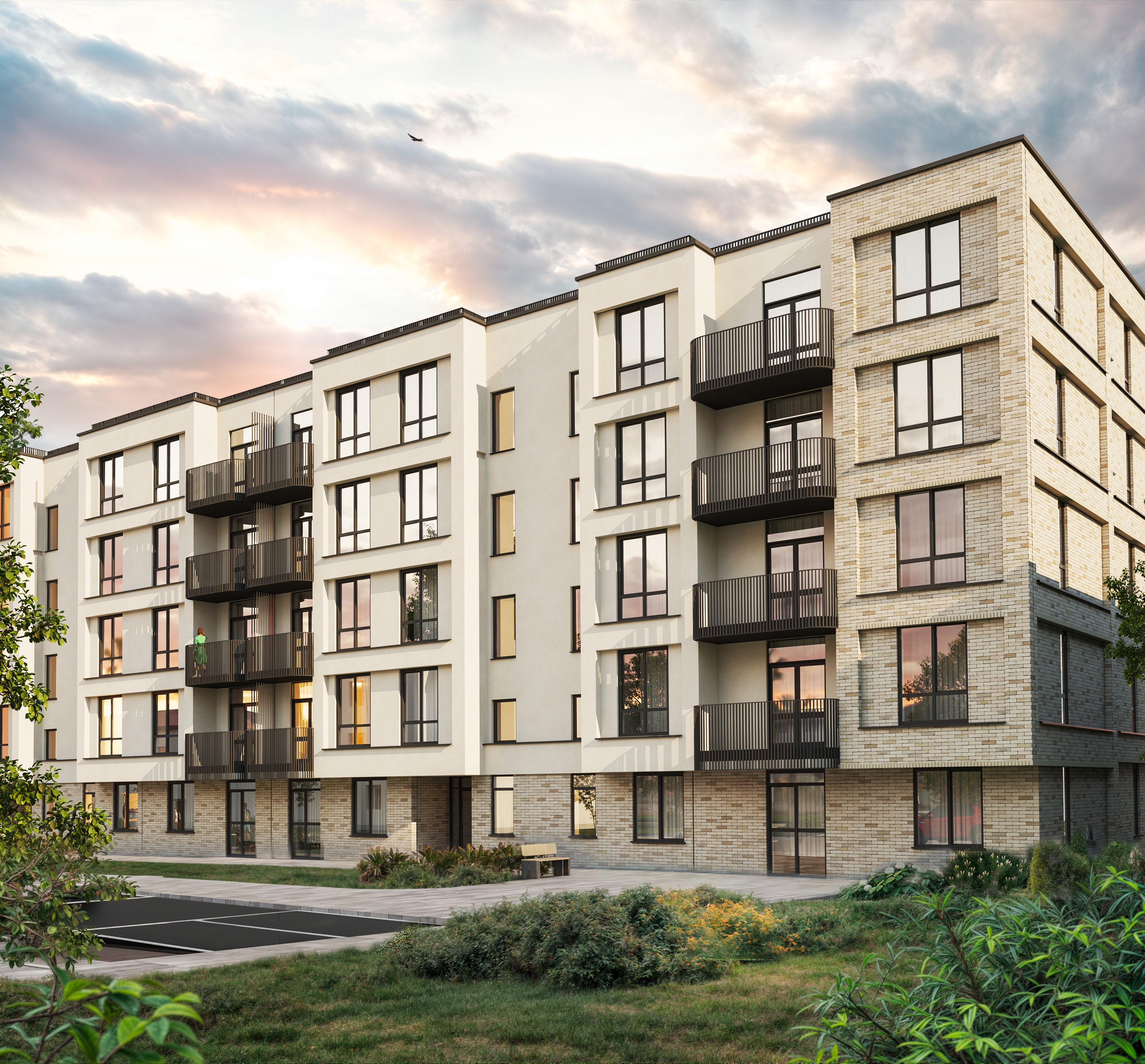 Рендер фасада здания