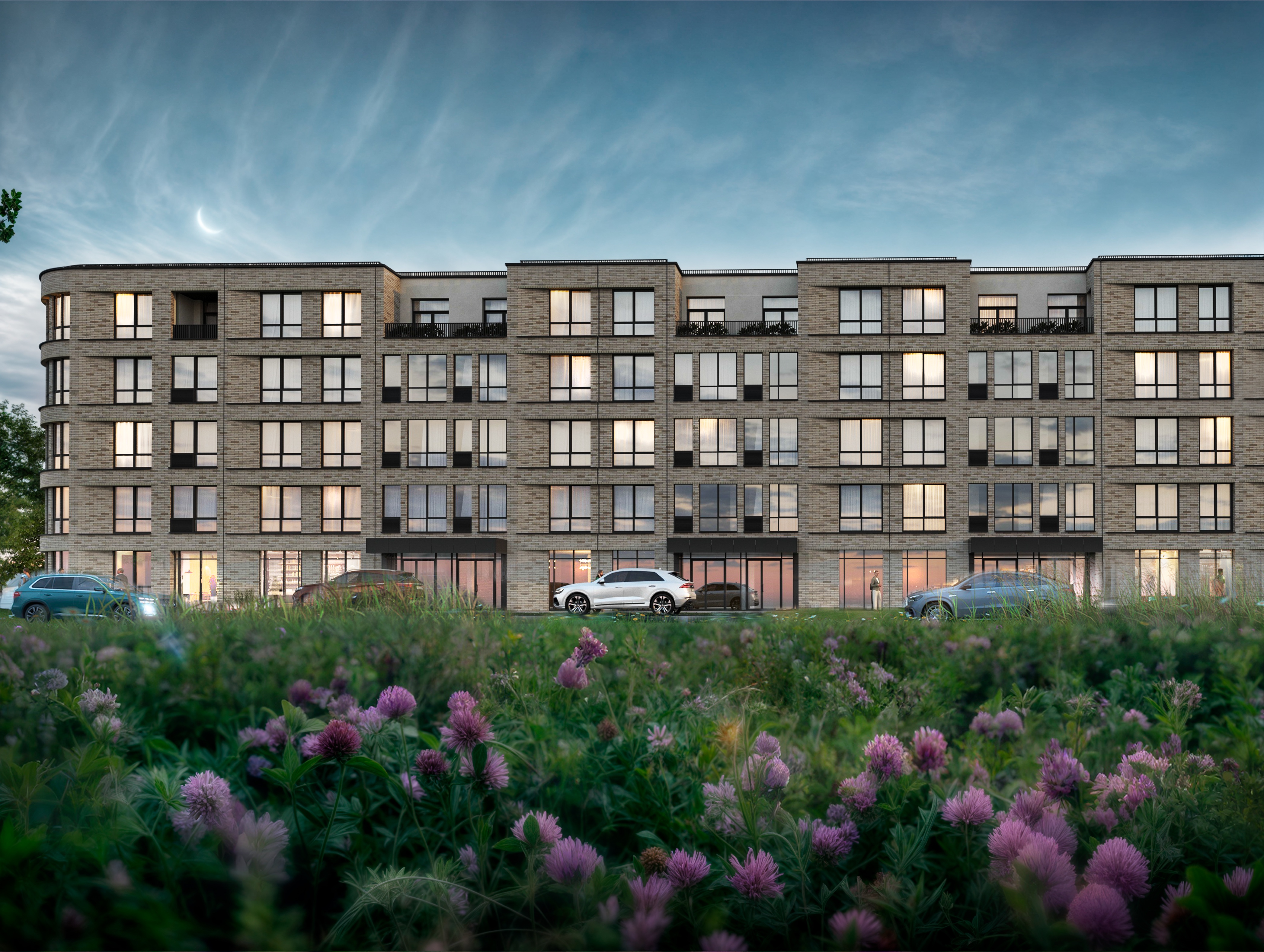 Рендер фасада здания