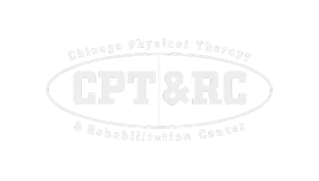 Logo of Chicago Physical Therapy & Rehabilitation Center featuring CPT&RC in bold letters within an oval shape.