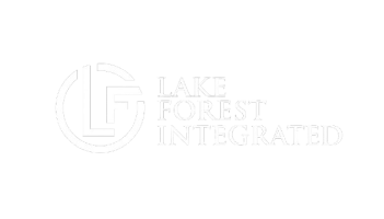 Logo with the letters L and F inside a circle next to the text 'Lake Forest Integrated'.