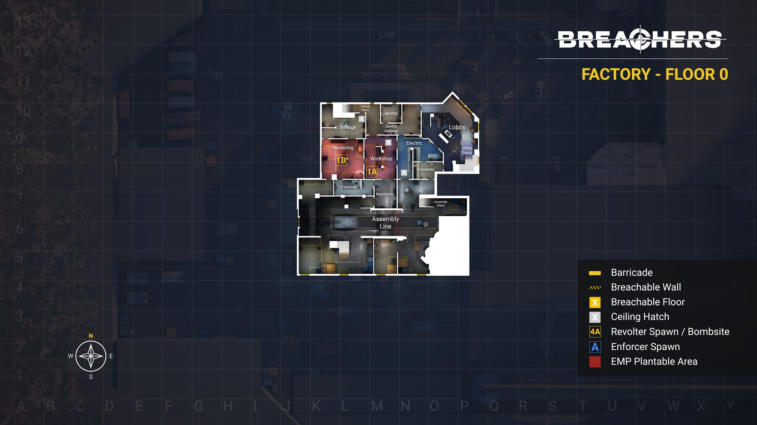 Breacher Factory Floor 0 map