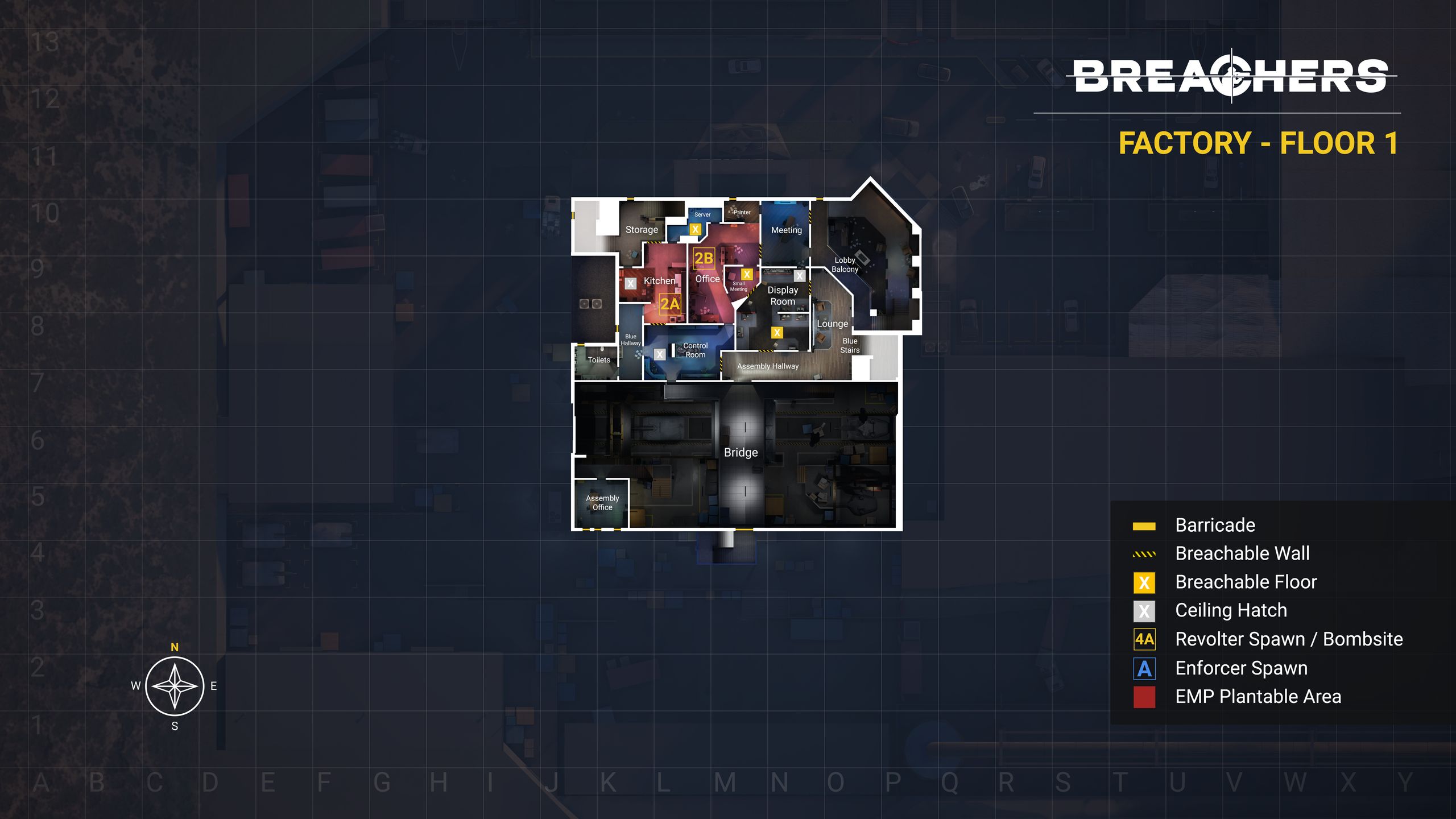 Breacher Factory Floor 1 map