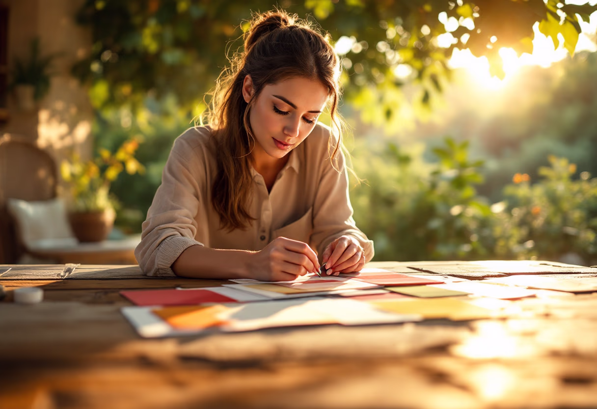 image of an event planner at work