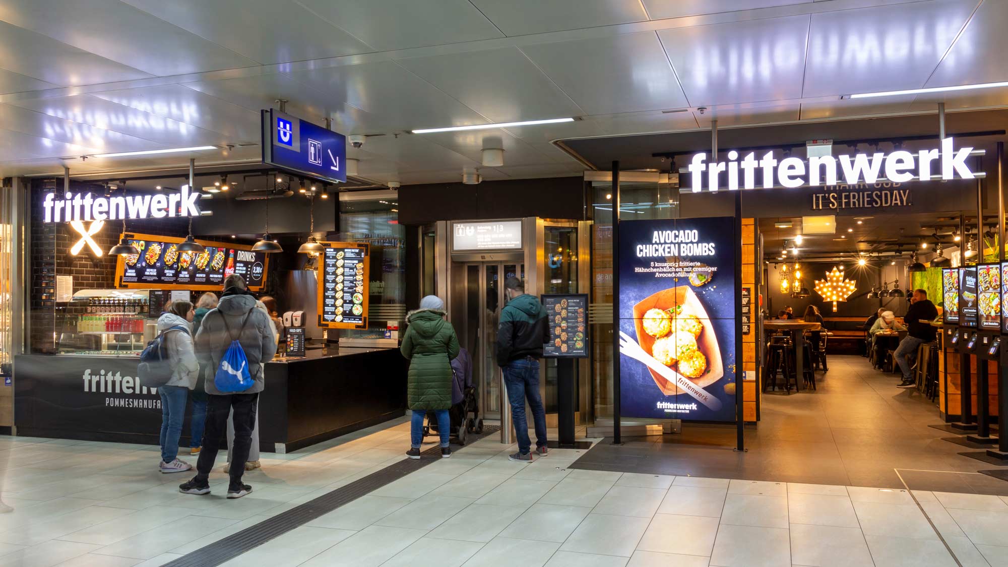 Digital Signage bei Frittenwerk