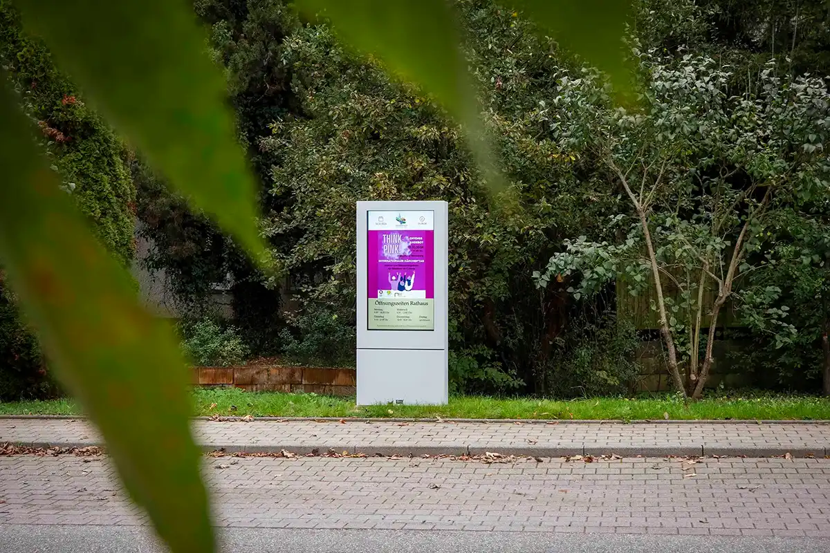 Outdoor information kiosk for Eberstadt: Function meets design