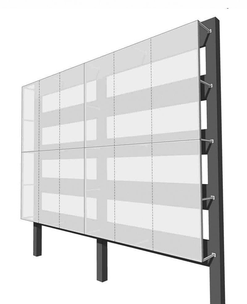 Smooth Cladding Screen FlexFacades Cladding Screens Plus Steel