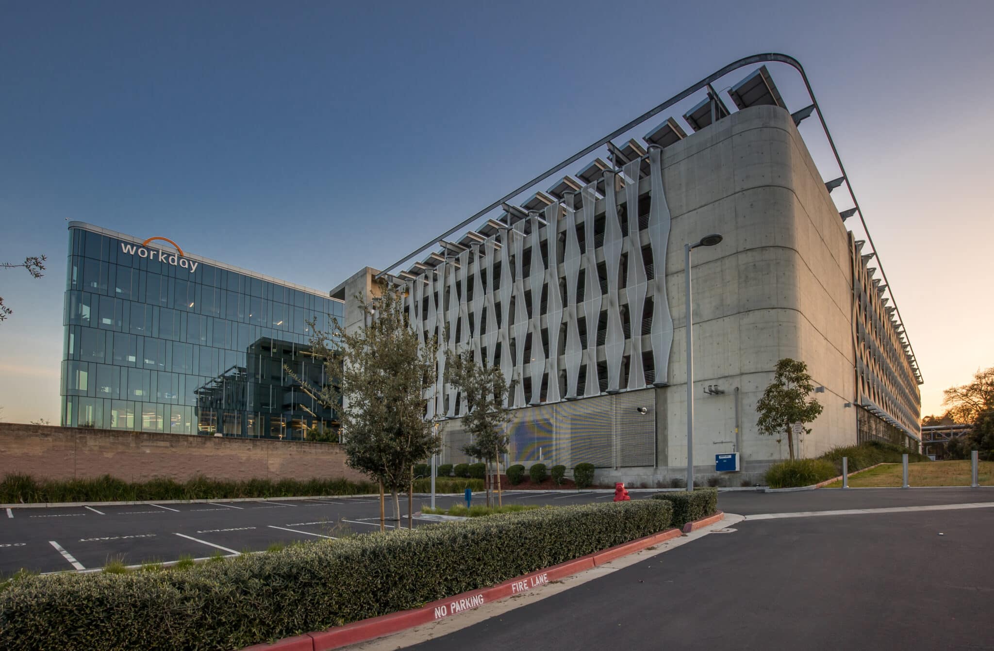 A wide view of the building, focusing on the facade.