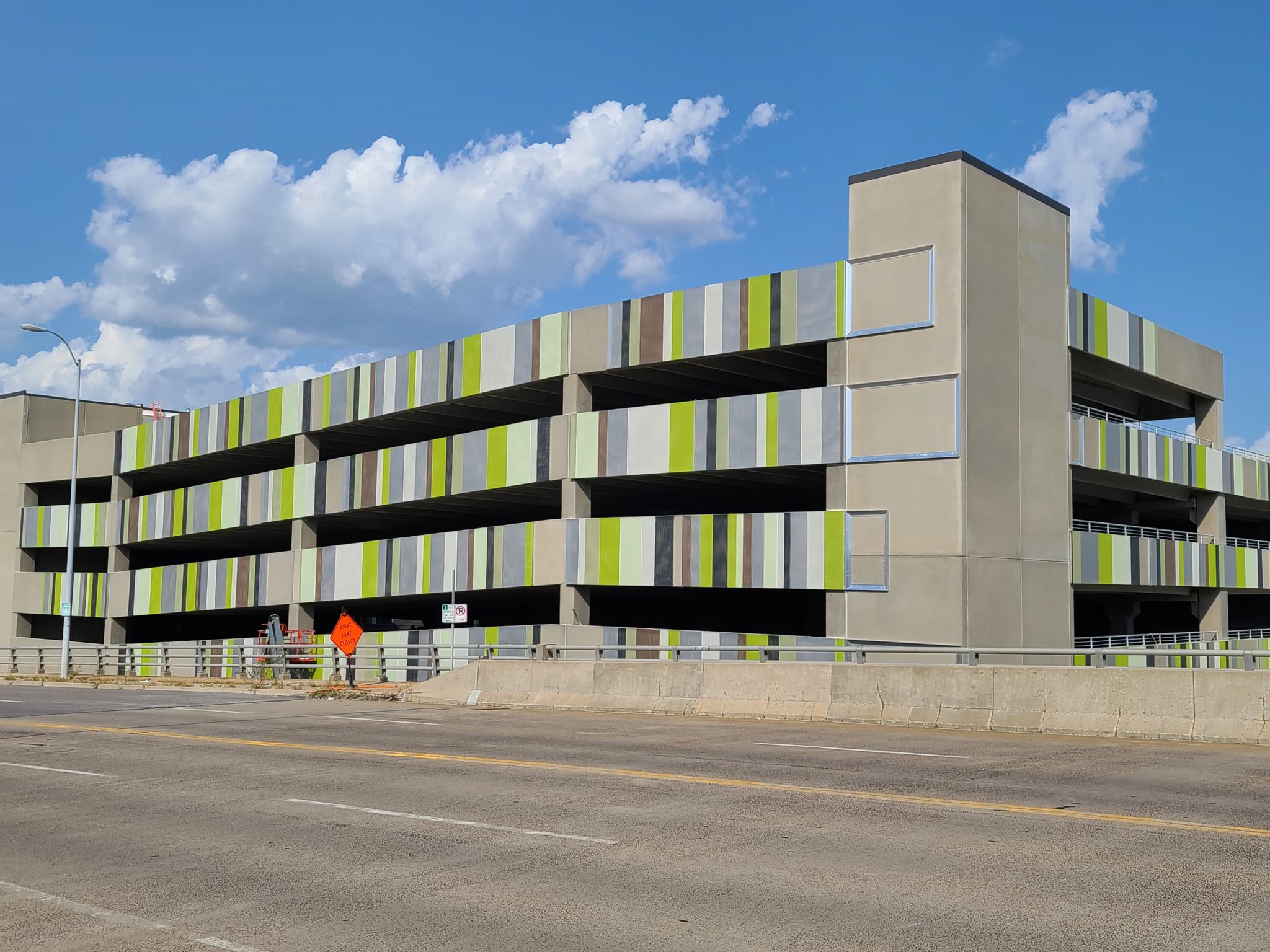 Another view of the color slotted pattern.