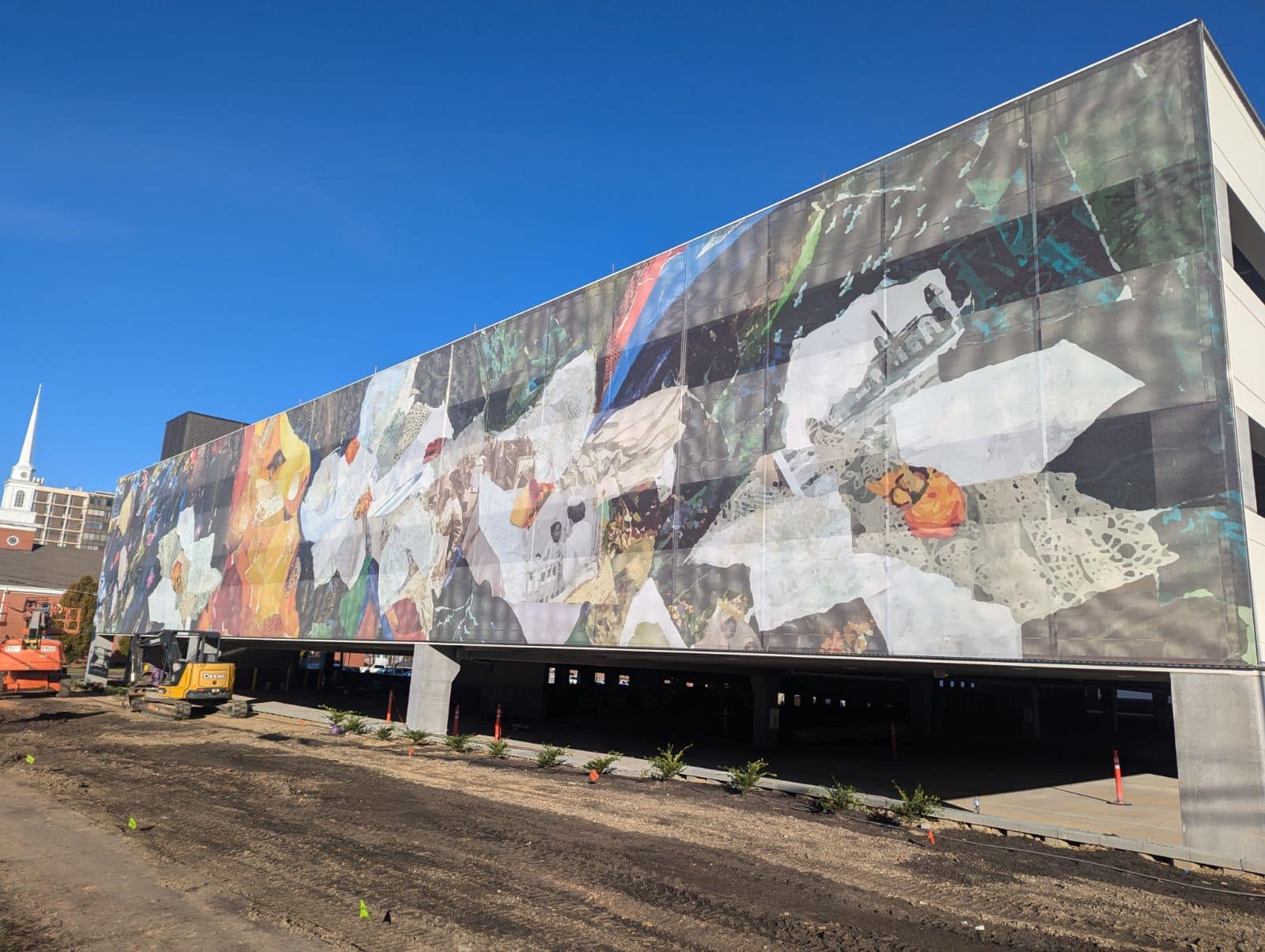 A wide shot of the entire art.