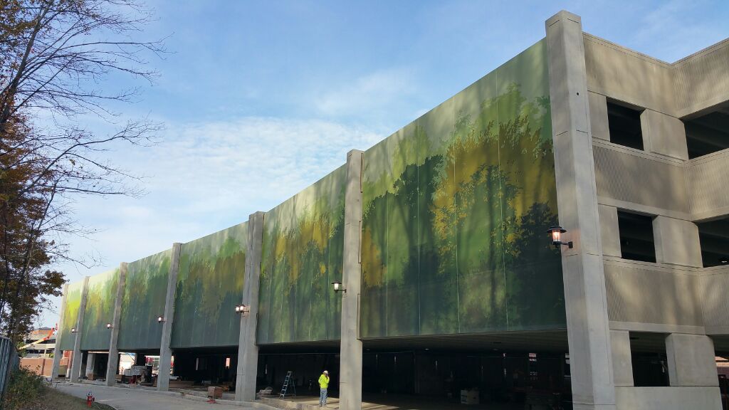 Another detail shot of how the three facades line up.