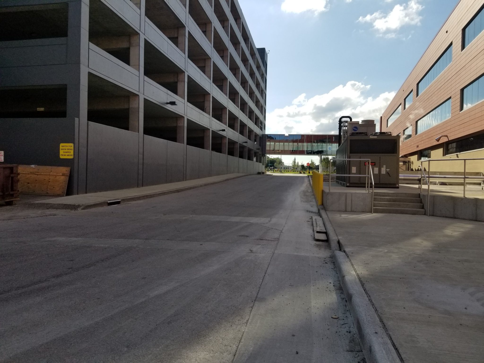 Before photos of the structure.