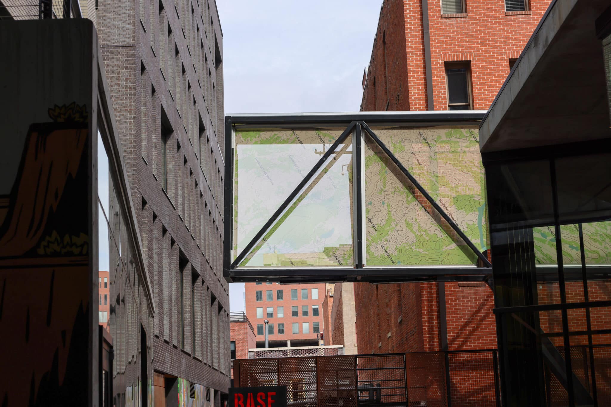A view of the awnings from behind.