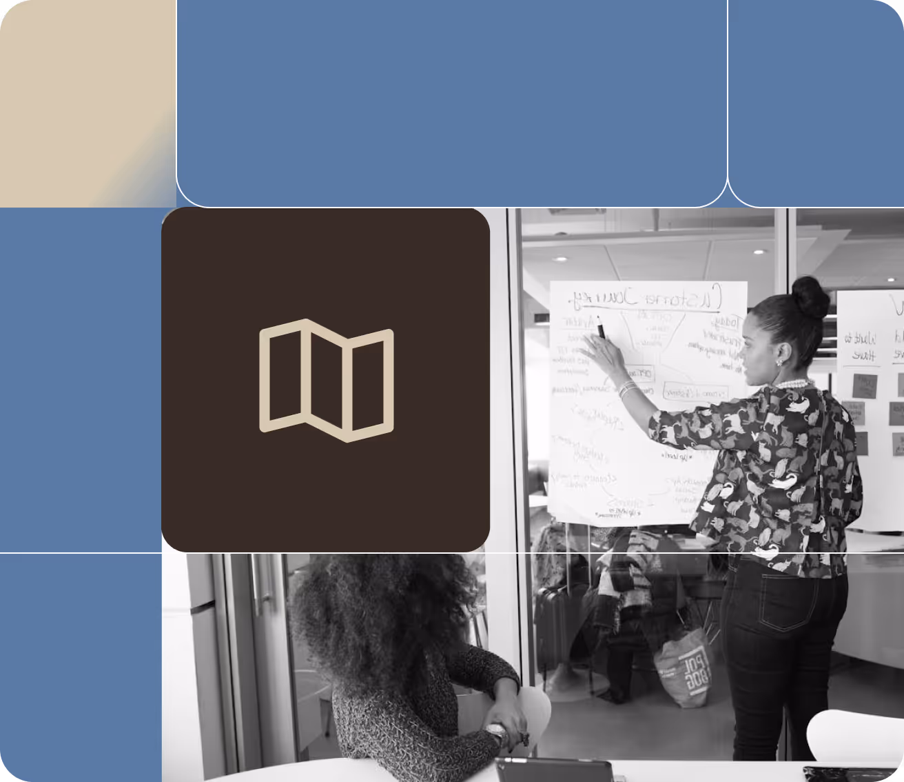 an image of a female having a presentation