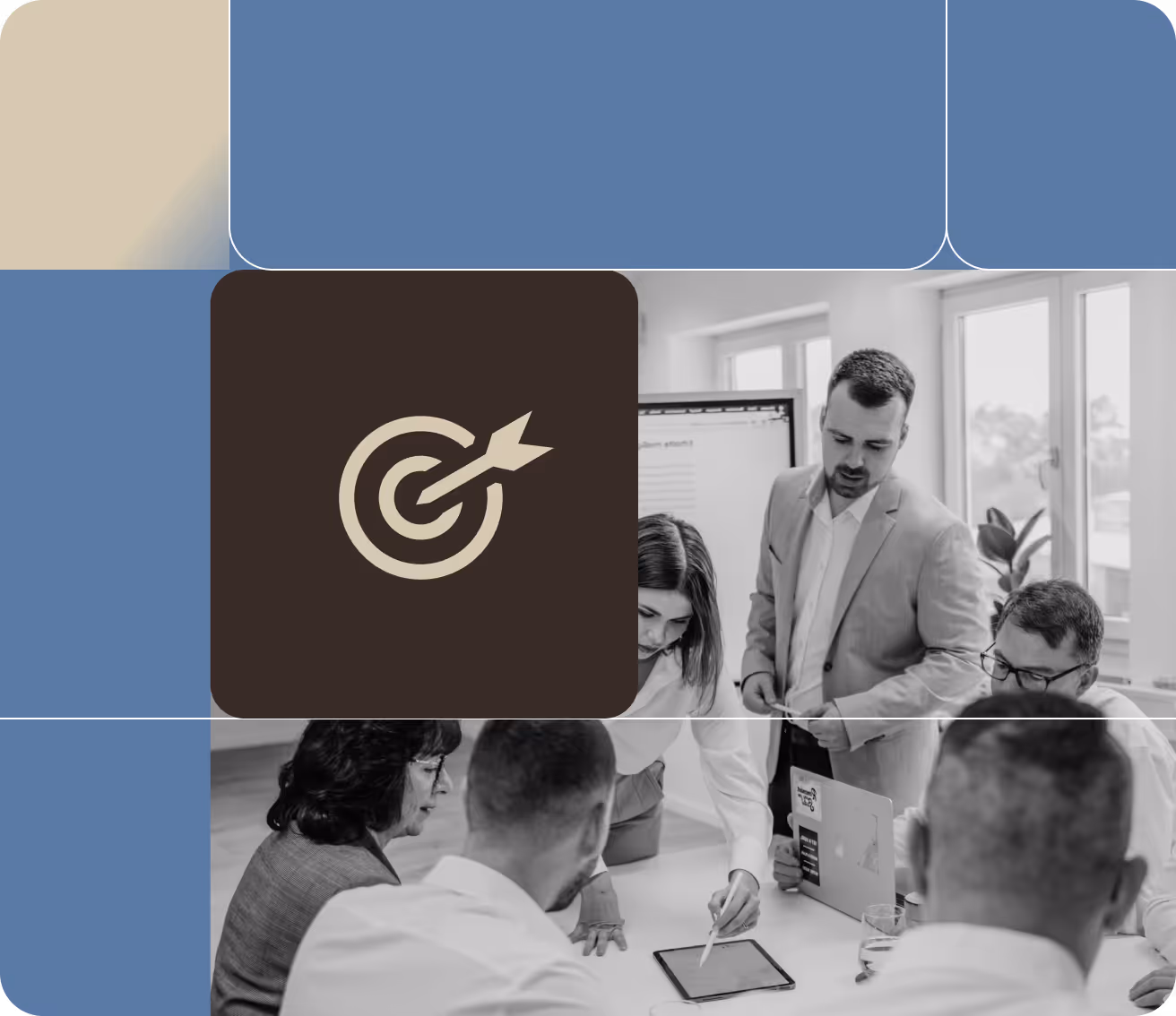 a group of people having a discussion