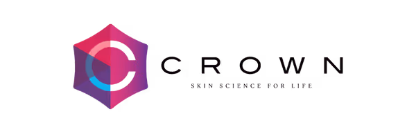 CROWN brand logo accompanied by the tagline 'Skin Science for Life'.