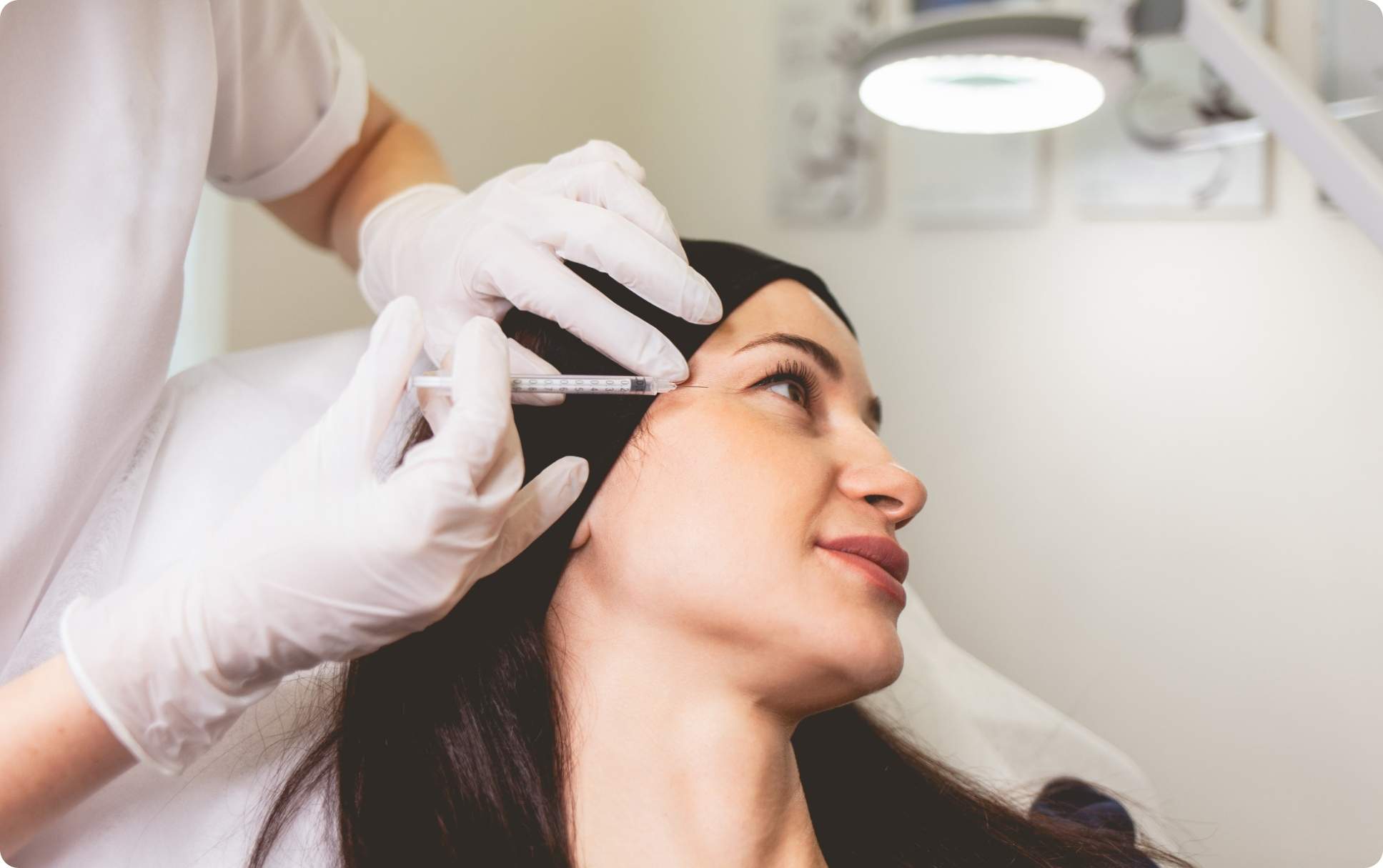 Woman receiving Botox injection