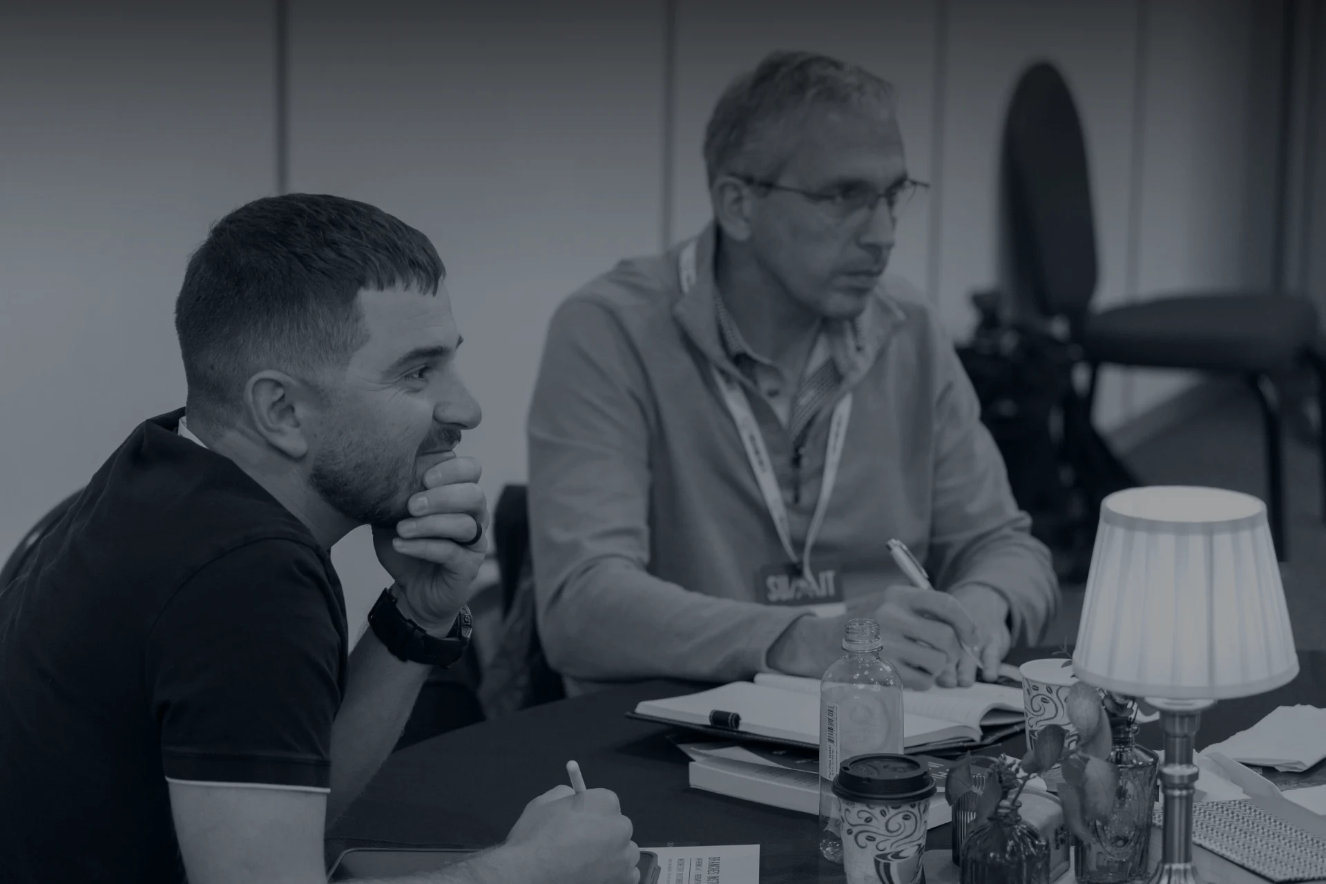 branches institute members looking intently