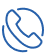 Blue phone handset icon representing a call.