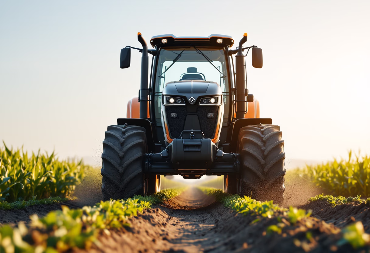 image of tractors in action