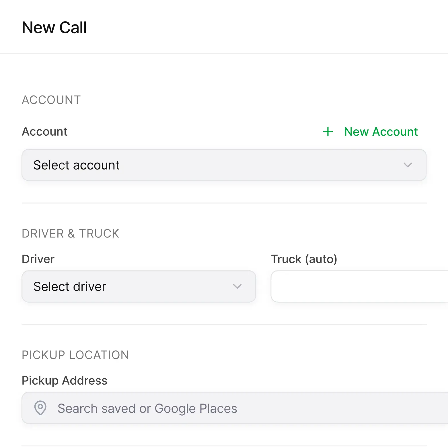 new call module