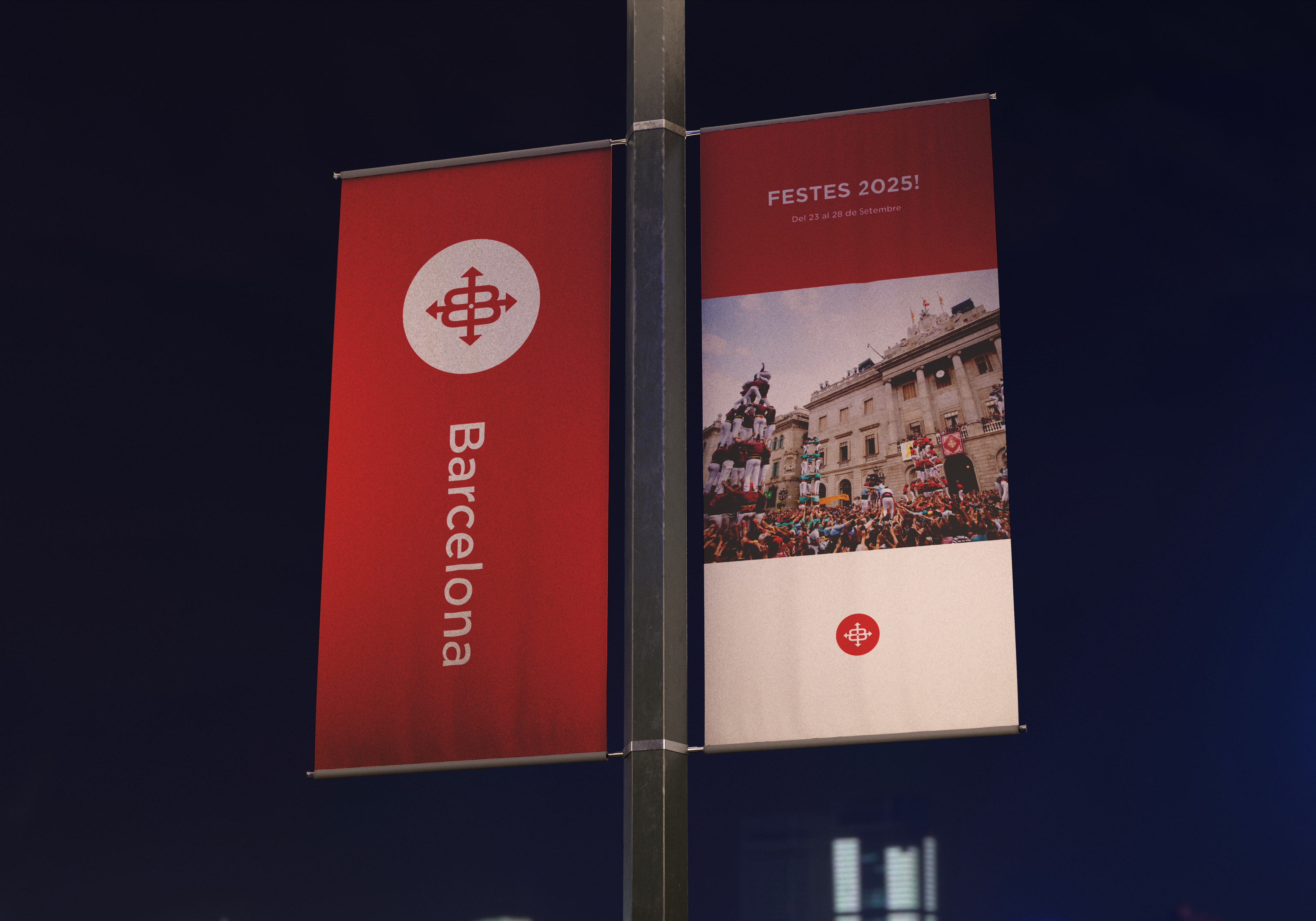 Barcelona local party anouncment mock up.