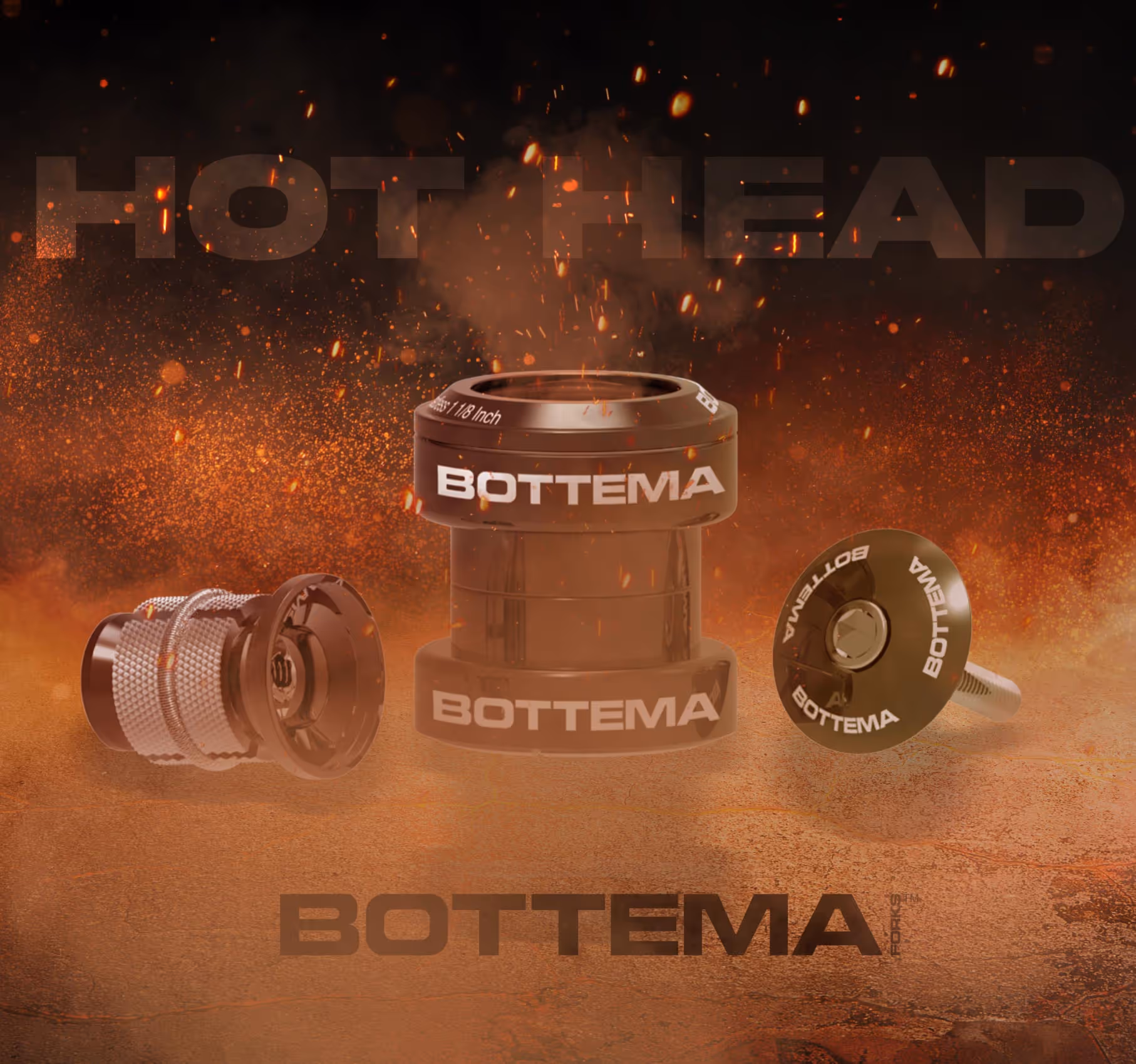Anima Humana graphic design with cgi for Bottema Forks. Product Bottema 29 fork. 