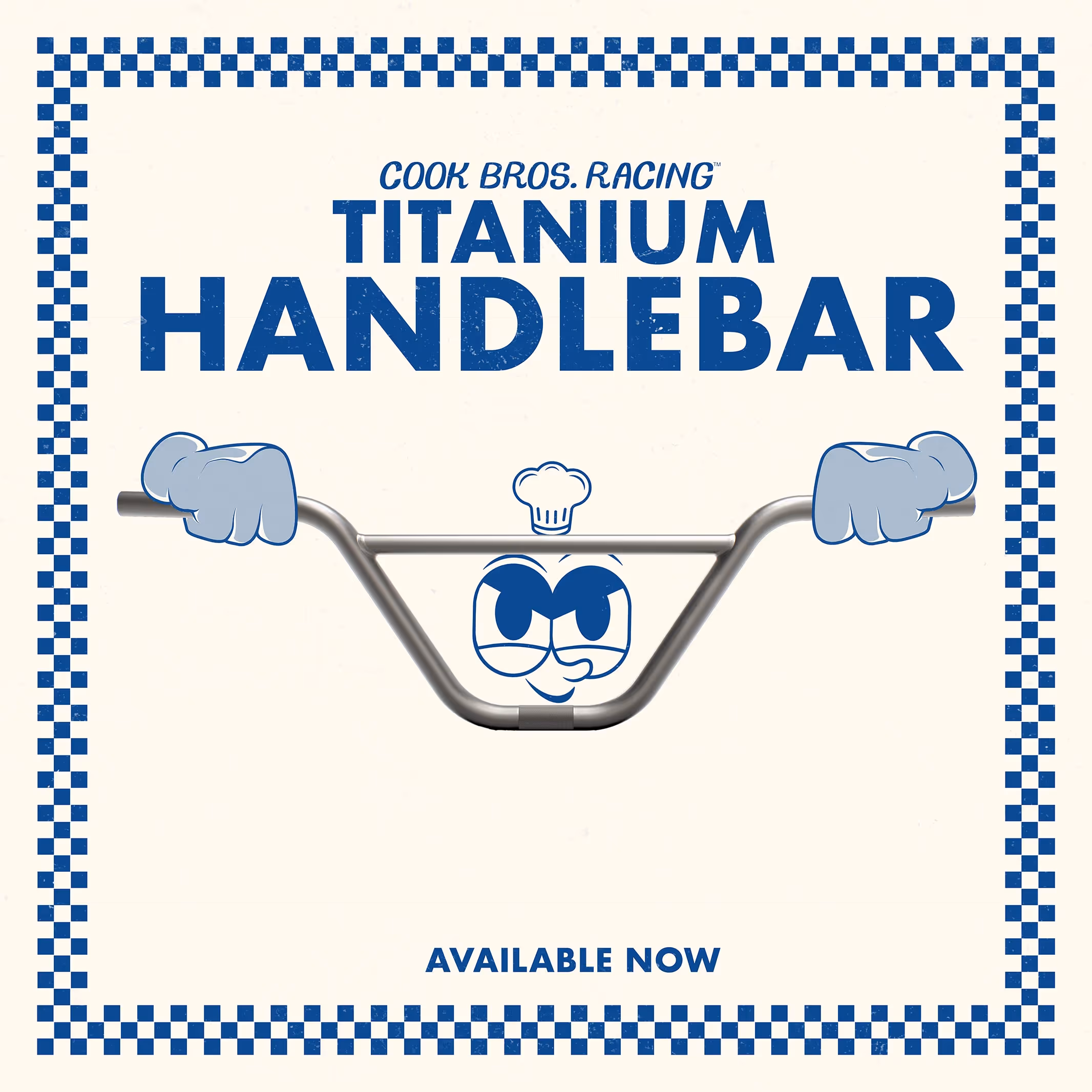 Anima humana graphic design with cgi for Cook Bros. Racing. Product CBR Titanium handlebar.